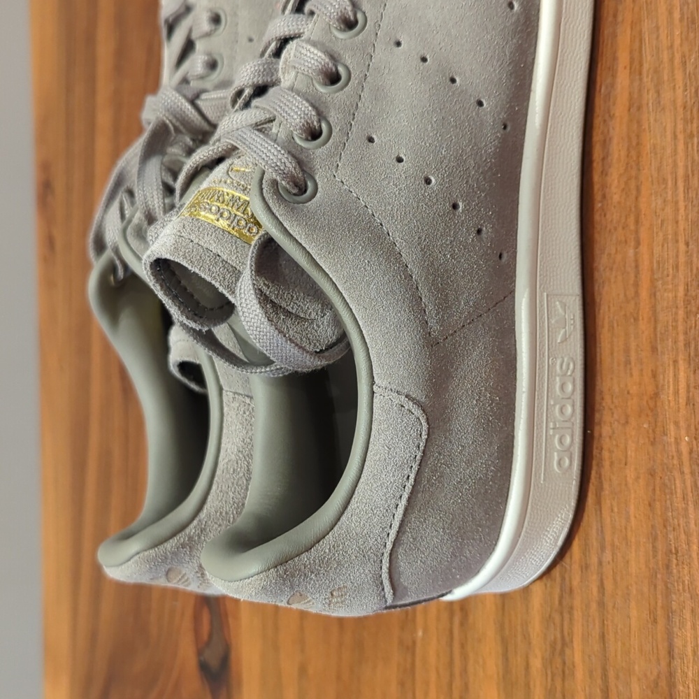 Adidas Originals Stan Smith Nwot Suede Shoes Men's 7.5 Deadstock View 3